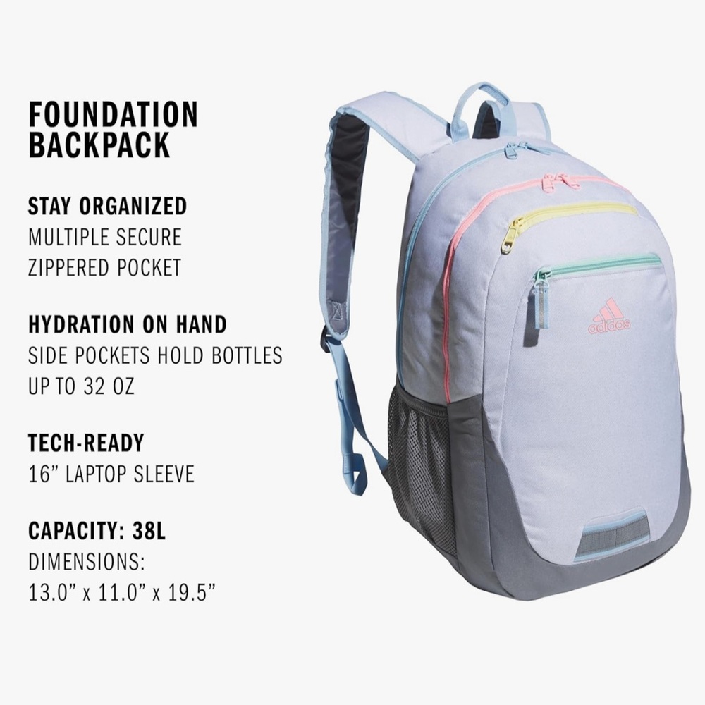 ADIDAS Foundation Backpack - Picture 4 of 5
